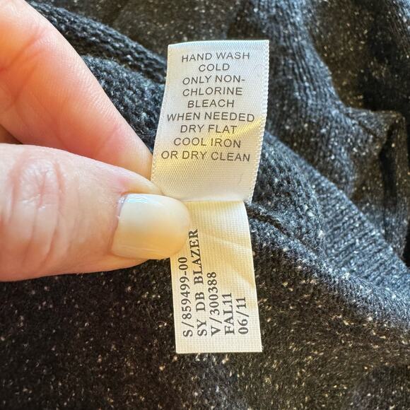 Banana Republic Cardigan Sweater Blazer Womens Silk Wool Academia Preppy Grandma - Picture 10 of 11